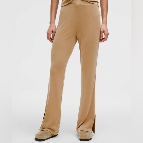 Lululemon Brushed Softstreme Half Zip and Drapey Softstreme Flared Pants Set - Picture 15 of 17